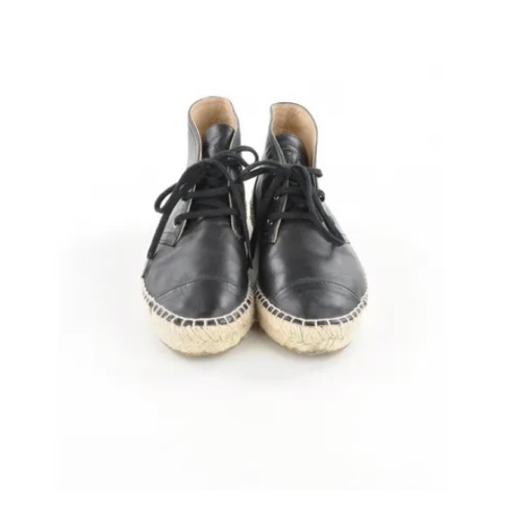 Chanel Hi Top Espadrilles W/Lambskin Leather - Picture 6 of 6